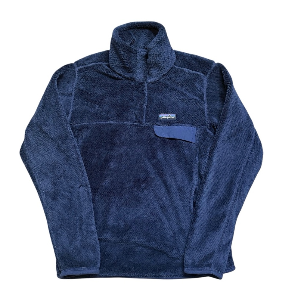 Patagonia - Women’s Re-Tool Snap-T Pullover Fleece Jacket - Blue - Medium - Picture 1 of 7